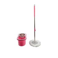 A mop with a spinning mechanism that wrings out excess water from the mop head Usually comes with a bucket that has a built-in wringer Easy to use and efficient in cleaning floors