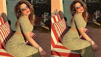 Birthday girl Priyanka Chopra’s olive co-ord set worth Rs 51,016 is perfect for lounging by the beach
