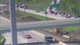 VIDEO: Semi rollover on I-77 causes massive backup