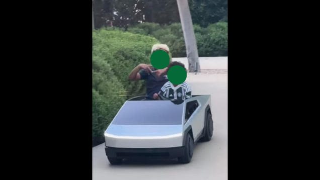Kim Kardashian's Cute Son Psalm Got a Mini Tesla for His B-day, But Internet Says These Kids Are Spoiled