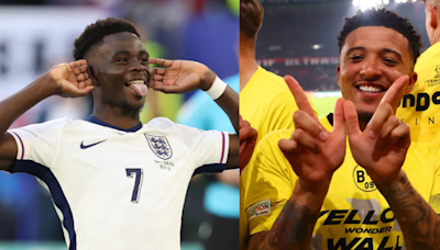 Jadon Sancho sends message to Bukayo Saka after England beat Switzerland