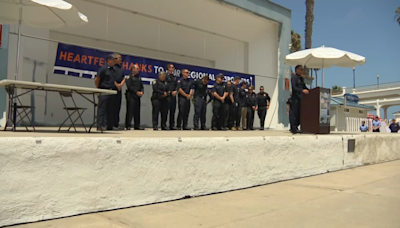 Oceanside honors first responders for efforts to save pier from April blaze