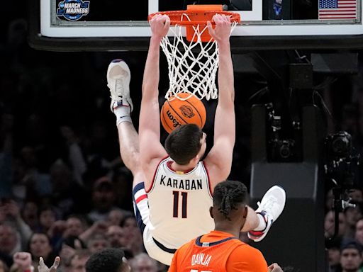 UConn men's basketball star Alex Karaban is returning to Storrs