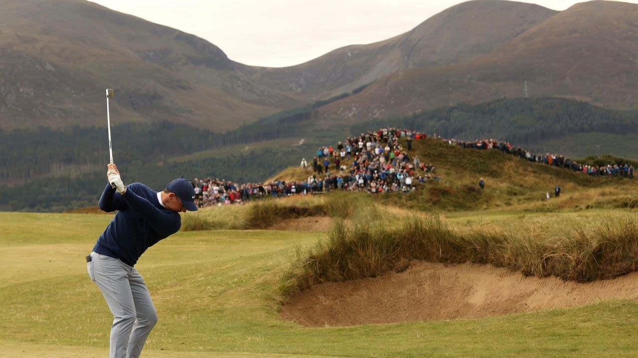 Manassero handles cold and wind for Irish Open lead and McIlroy is 2 behind