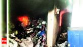 Major fire breaks out at fancy shop godown in Hosur | Salem News - Times of India