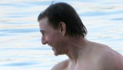 Tom Cruise reveals ripped physique during sun-kissed swim in Mallorca