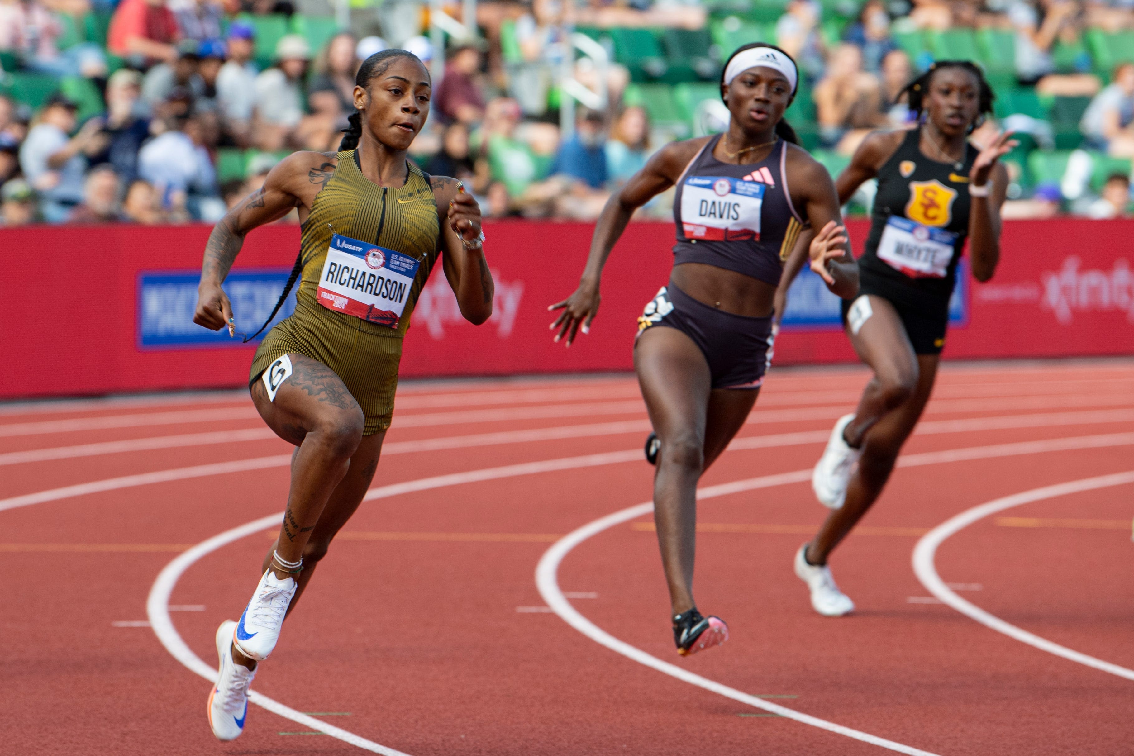 Which Olympic star lives in Clermont? Who else made the track and field trials