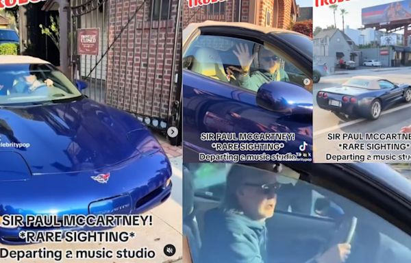 Paul McCartney Drives A C5 Corvette