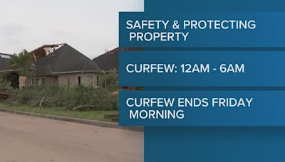 City of Waller under curfew through Friday as community cleans up after storm