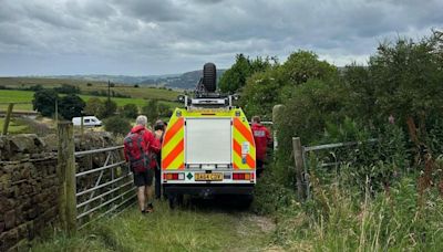 Rescue team scrambled as walker suffers shoulder injury