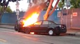 Man Flees After Traffic Collision Sets Two Cars Ablaze - SM Mirror
