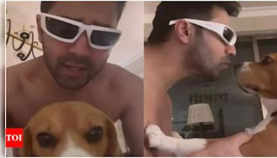 Varun Dhawan's dance video with his fur baby Joey will leave you awestruck | Hindi Movie News - Times of India