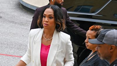 Former Baltimore State's Attorney Marilyn Mosby arrives to court in Greenbelt, Maryland, for sentencing.