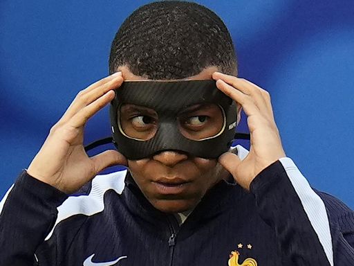 Why is Kylian Mbappe wearing a black mask instead of the French tricolour in France vs Netherlands Euro 2024?