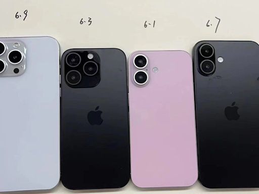 iPhone 16模型曝光！4機型全都露 驚見史上最大支