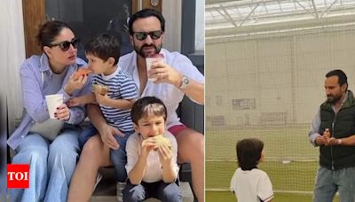 Kareena Kapoor-Saif Ali Khan’s son Taimur learns how to play cricket at Lord’s; daddy cool takes pride | Hindi Movie News - Times of India