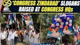 LS Polls Results 2024: ‘Zindabad’ Slogans At Congress Headquarters in Delhi Celebrating Results