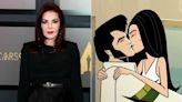 Priscilla Presley voicing herself in 'Agent Elvis' alongside Matthew McConaughey