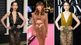 The most daring looks Lily Collins has ever worn, from dresses with thigh-high slits to sheer fabrics