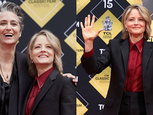 Jodie Foster Celebrates 10th Wedding Anniversary with Wife Alexandra Hedison at Hand & Footprint Ceremony!