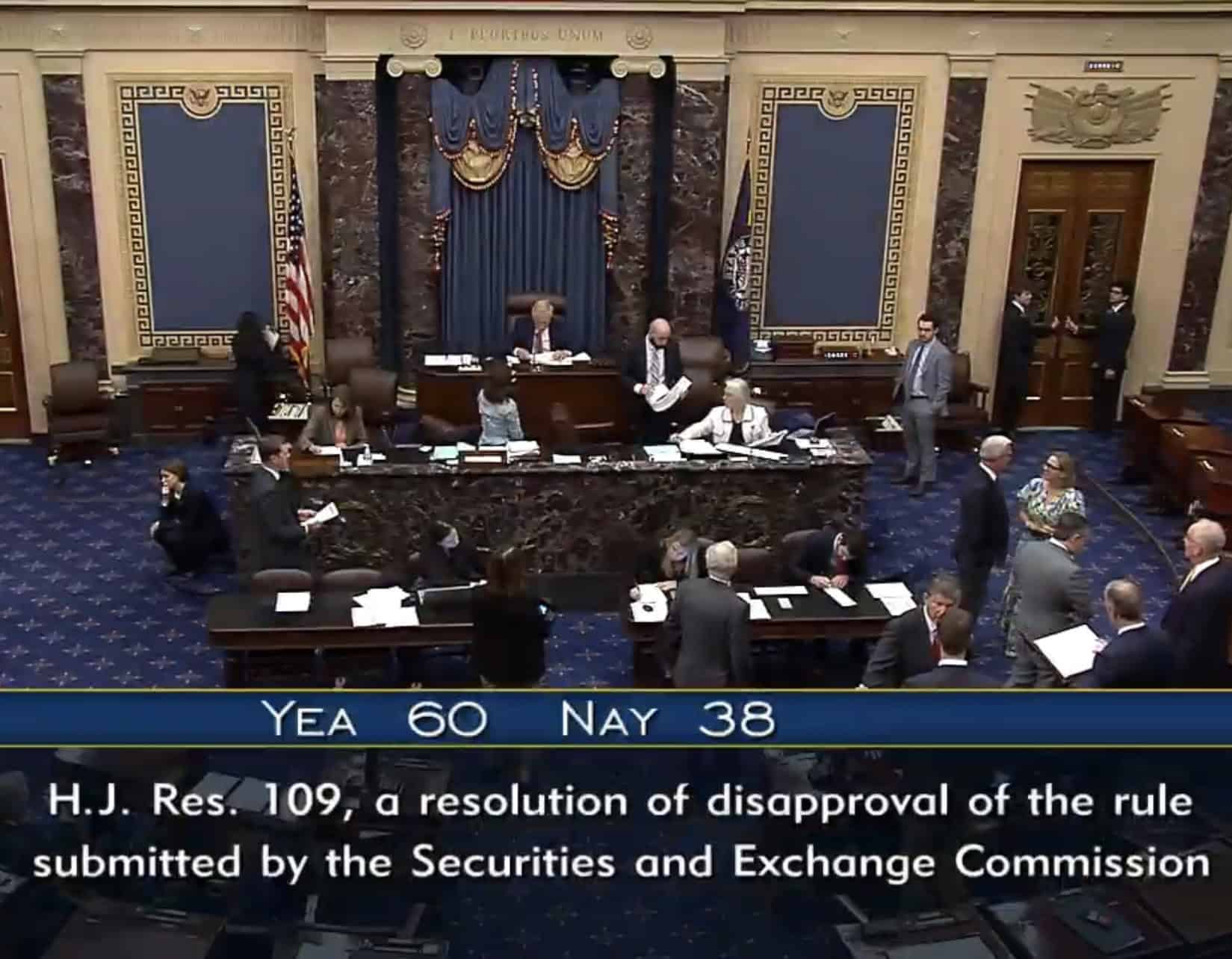 US Senate Approves Join Resolution That Overturns SAB 121 - The SEC Rule That Prevents Certain Regulated Firms From...