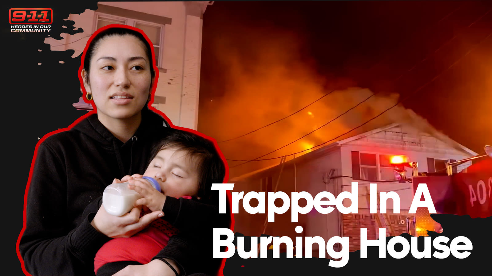 Mother And Infant Rescued From A Raging House Fire