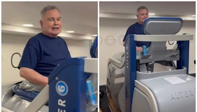 Eamonn Holmes uses anti-gravity treadmill to help his crippling mobility issues