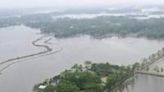 Flooded land in Bangaldesh near Patuakhali. Cyclone Remal, which made landfall in low-lying Bangladesh and neighbouring India on Sunday evening, killed at least 38 people in both nations -- and impacted millions more
