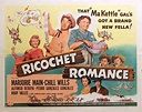 Ricochet Romance, 1954, Marjorie Main, Original Half Sheet,