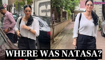 Natasa Stankovic Papped Running Errands Around Town & Missing Husband Hardik Pandya's T20 Finals - News18