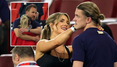 Gallagher consoled by Wag after brutal half-time hook in England vs Slovenia