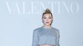 Florence Pugh and Her See-Through Skirt Sat Front Row at the Valentino Show