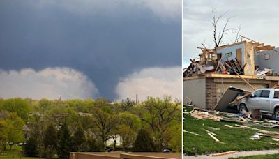 Devastating tornado rips through Nebraska destroying hundreds of homes