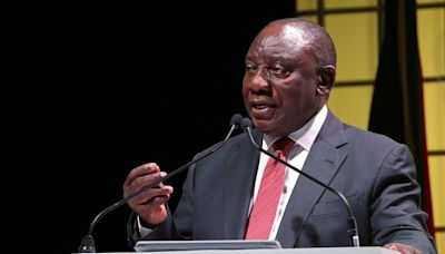 South Africa's Ramaphosa calls opposition flag-burning ad 'treasonous'