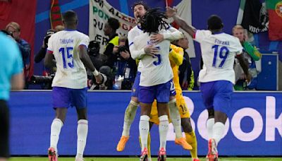 France players celebrating election results back home ahead of Euro 2024 semifinal