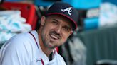 Adam Duvall amazingly tossed a baseball through a beer cup pyramid and made it look so easy