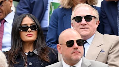 Salma Hayek and François-Henri Pinault lead stars at Wimbledon day 7