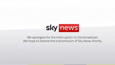 Sky News broadcast goes off air 'after mass IT outage'