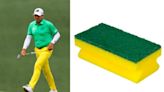 Sergio Garcia’s upside-down sponge outfit is a ghastly attention-grab