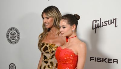 Heidi Klum's Daughter Leni Puts on Bombshell Display in Form-Fitting Plunging Dress