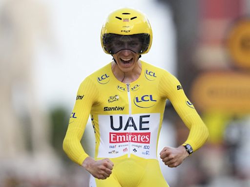 Tadej Pogacar celebrates his 3rd Tour de France victory in style with another audacious stage win