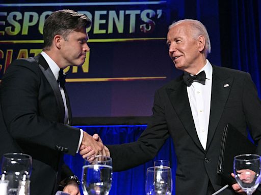 President Biden and Colin Jost’s Best Jokes From the White House Correspondents’ Dinner