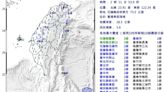 花蓮外海凌晨連2起地震規模5.6及5.5 最大震度3級