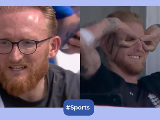 Watch: Ben Stokes' priceless reaction to his doppelgänger in the stands at Trent Bridge