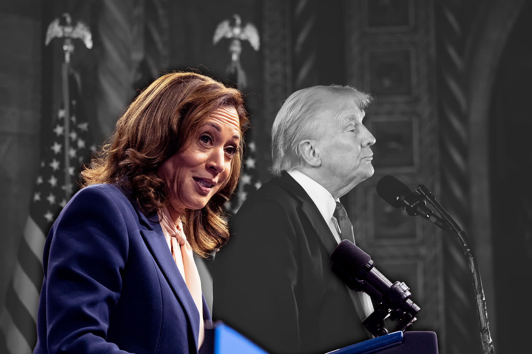 A competition for domination: Harris has Trump beat at his own game