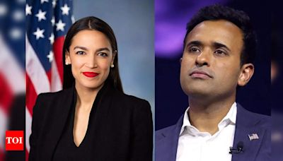 Alexandria Ocasio-Cortez calls Trump a ‘rapist’, Vivek Ramaswamy hits back | World News - Times of India