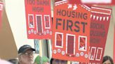 State housing policy conference met with protests calling for cheaper rent