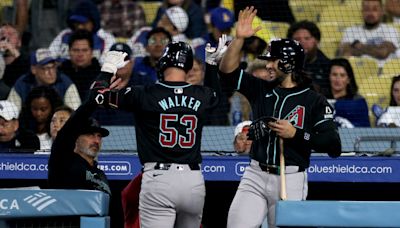 Walker, Marte homer and D-backs beat Dodgers for 1st series win at Dodger Stadium since 2018