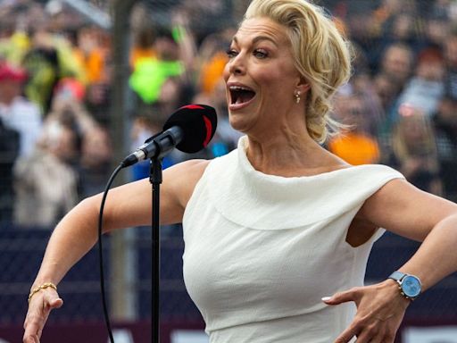 Hannah Waddingham Well And Truly Stole The Show At The British Grand Prix With This Phenomenal Performance