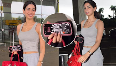 Did You Notice Khushi Kapoor's Phone Wallpaper With Boyfriend Vedang Raina? (VIDEO)